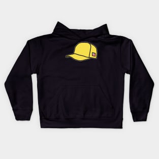 Trucker Hats Yellow Graphic Kids Hoodie